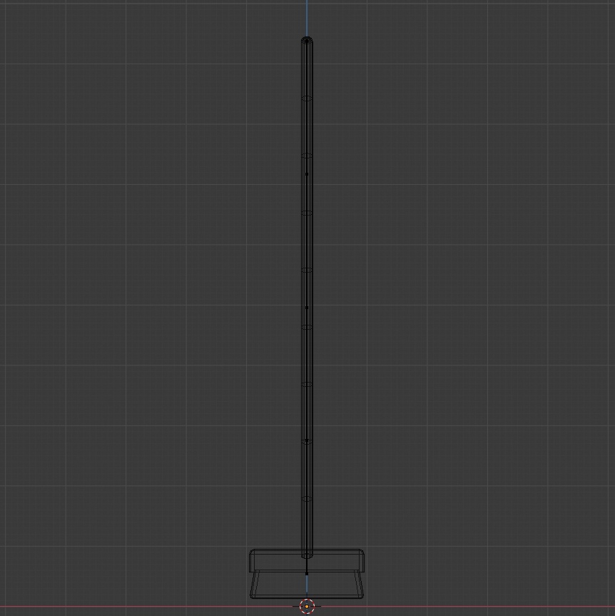デッキブラシの3Dモデル