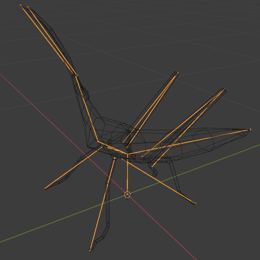 ショウリョウバッタ(ショウジョウバッタ)の3Dモデル
