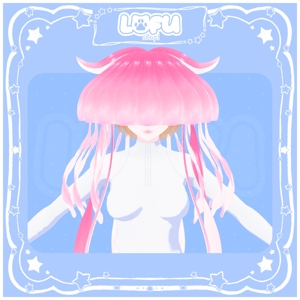 ʚ//VRoid//ɞ Jellyfish hat ~ クラゲの帽子 2