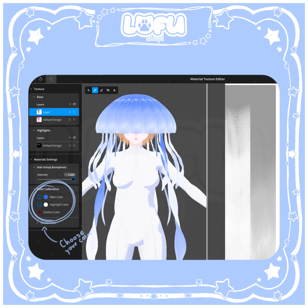 ʚ//VRoid//ɞ Jellyfish hat ~ クラゲの帽子 1