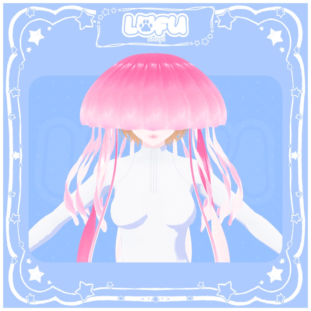 ʚ//VRoid//ɞ Jellyfish hat ~ クラゲの帽子 1