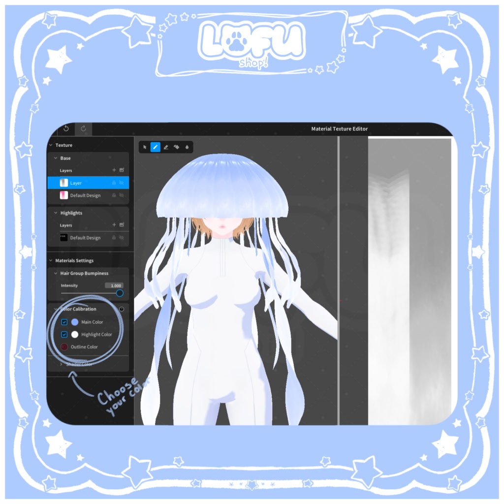 ʚ//VRoid//ɞ Jellyfish hat ~ クラゲの帽子 1