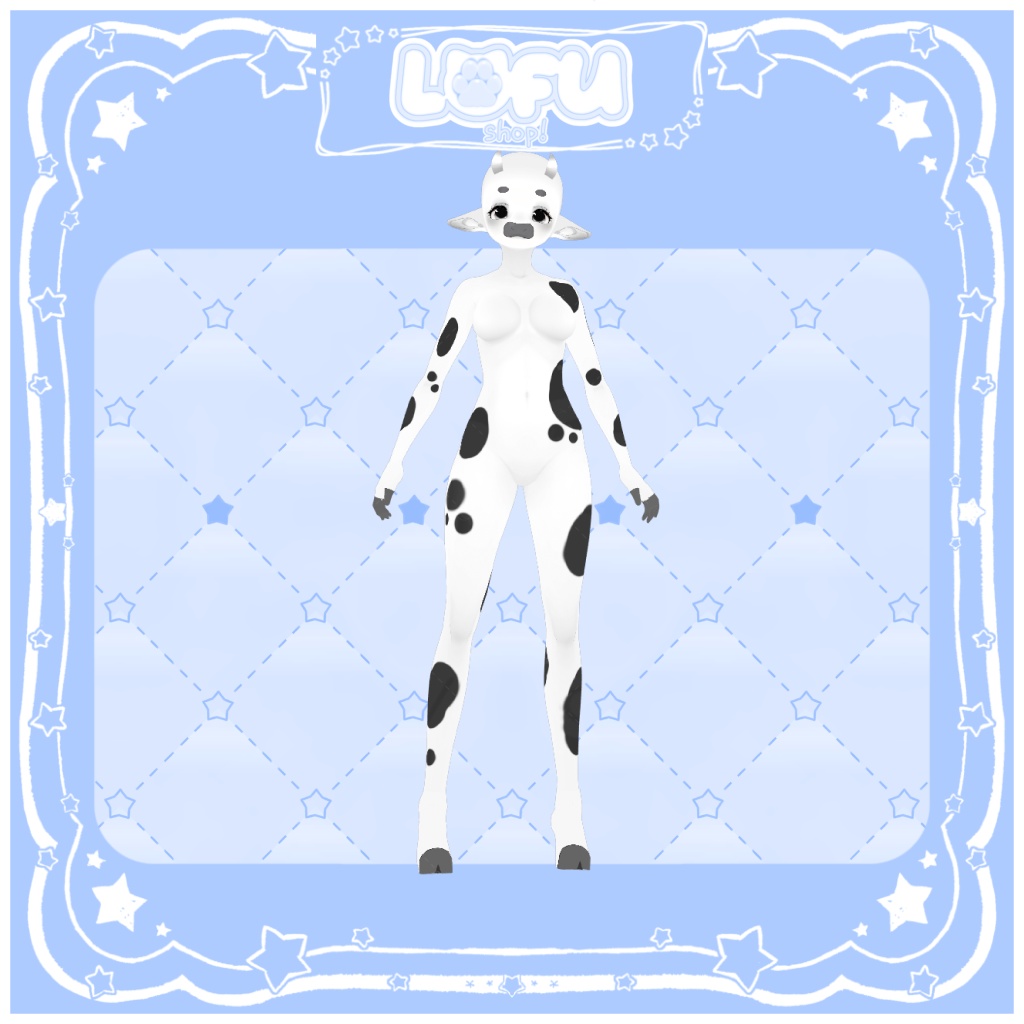 ʚ//VRoid//ɞ furry cow base