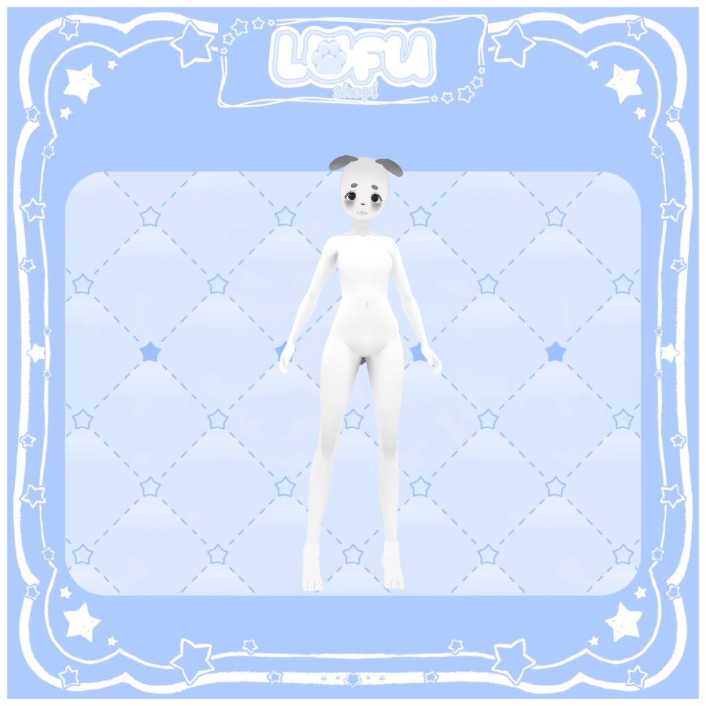 ʚ//VRoid//ɞ furry puppy base
