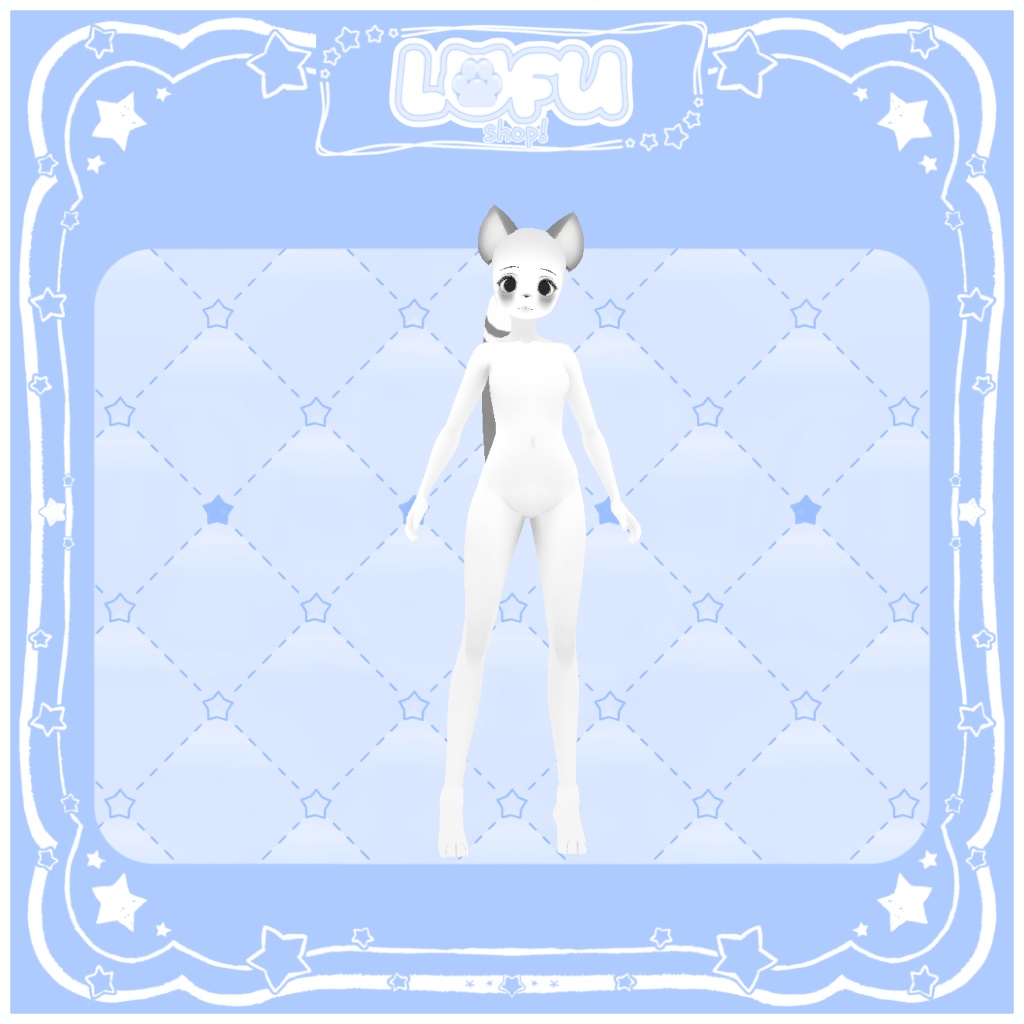 ʚ//VRoid//ɞ furry kitty base