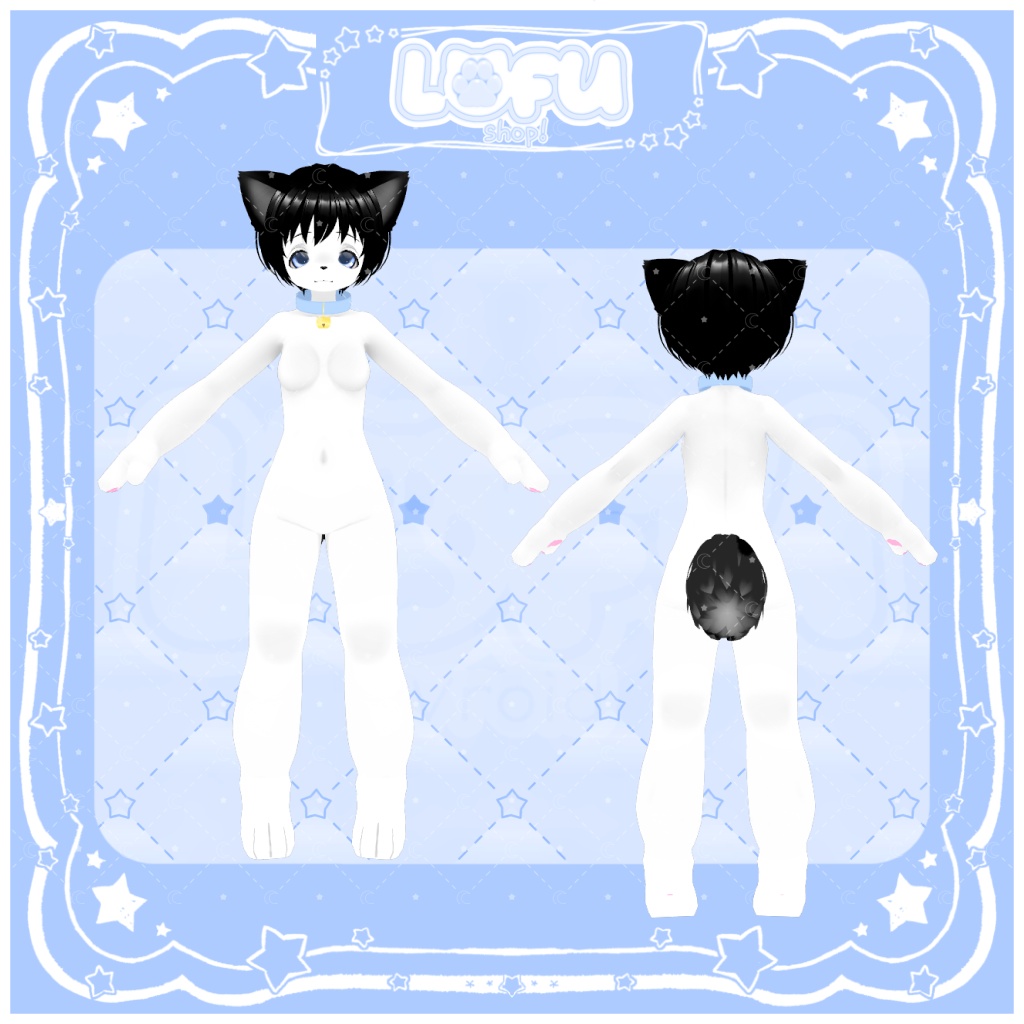 ʚ//VRoid//ɞ Female! Furry base // ケモナー!女性ベース