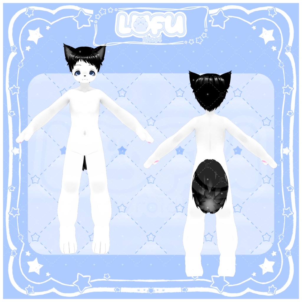 ʚ//VRoid//ɞ Male! Furry base // 男性!ケモナーベース
