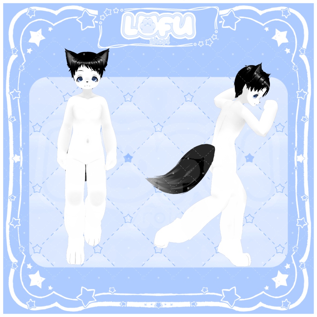 ʚ//VRoid//ɞ Female! + Male! Furry base // ケモナー!女性ベース // ケモナーベース
