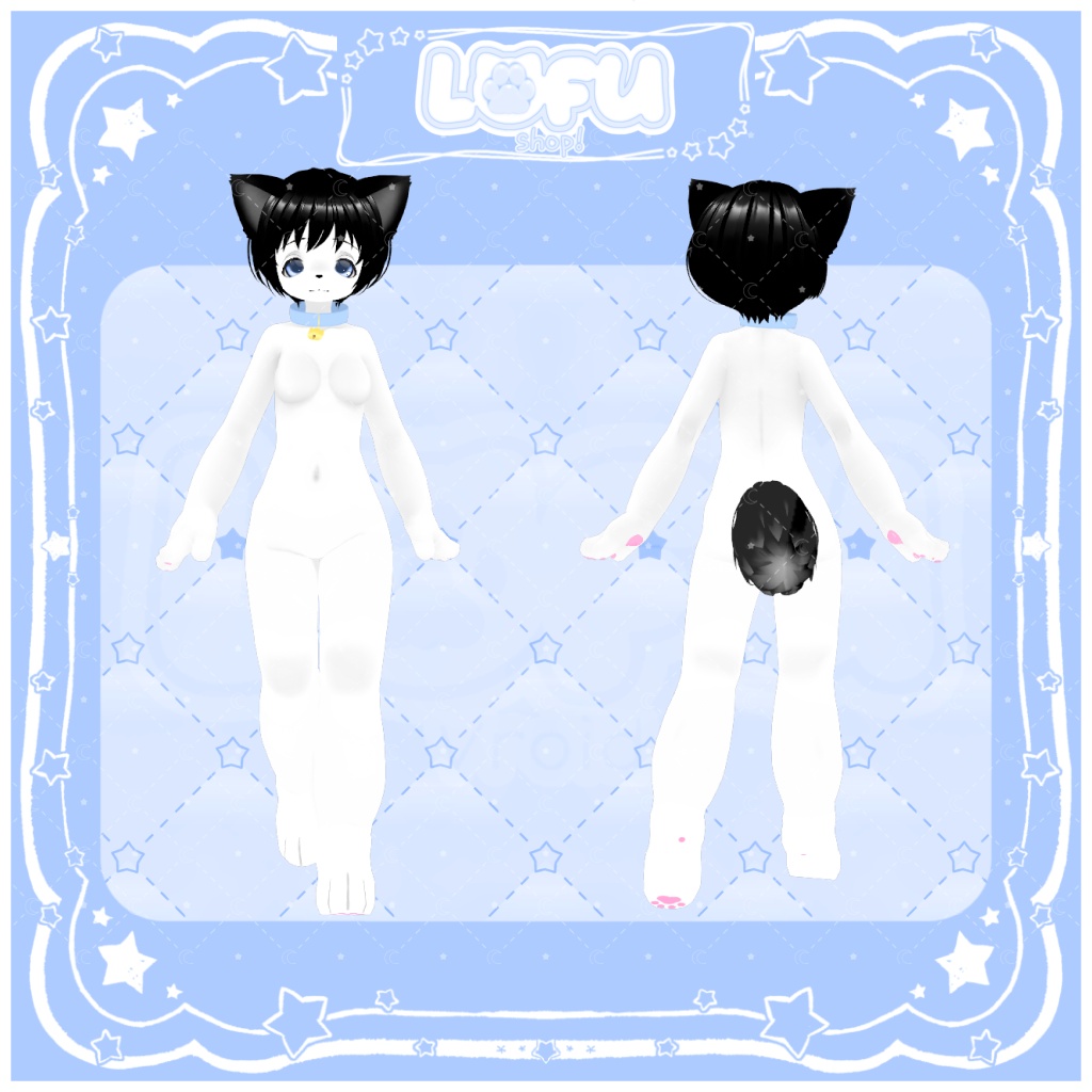 ʚ//VRoid//ɞ Female! + Male! Furry base // ケモナー!女性ベース // ケモナーベース