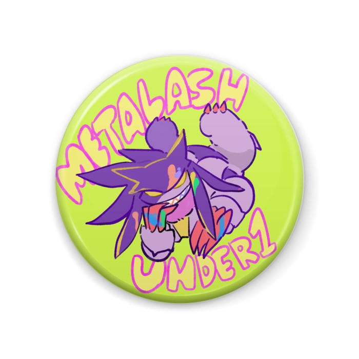 メタルアッシュ缶バッジ