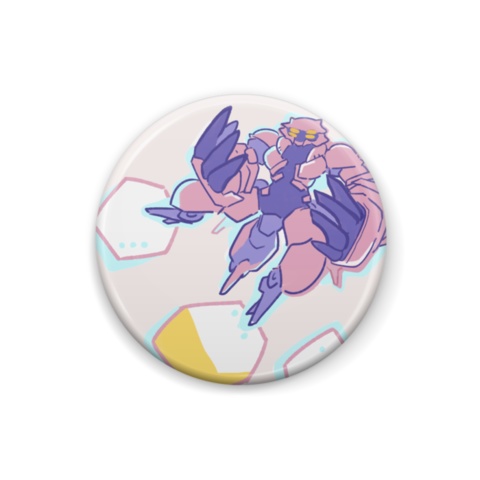 メタルアッシュ缶バッジ