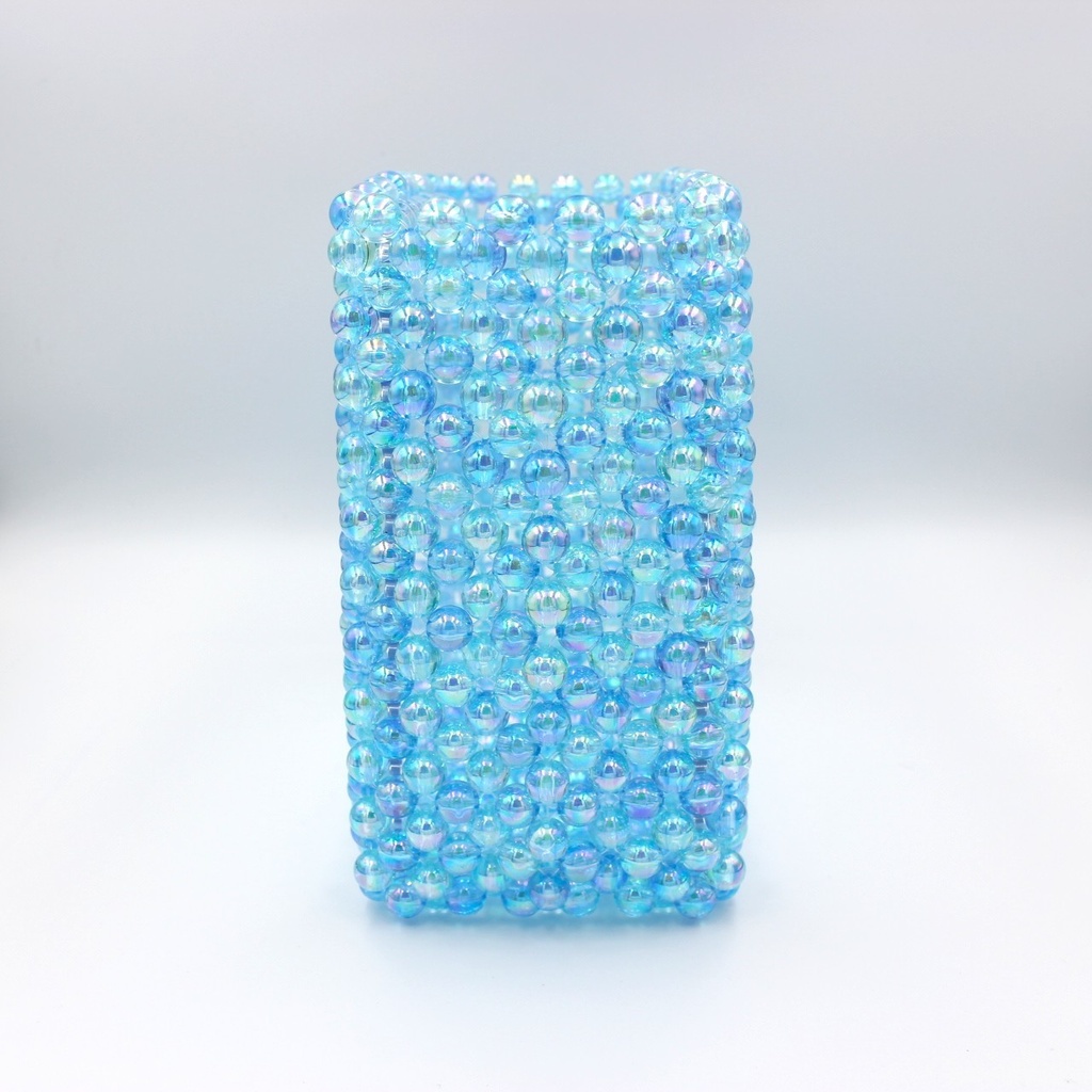 キラキラビーズのぬいぐるみバッグ