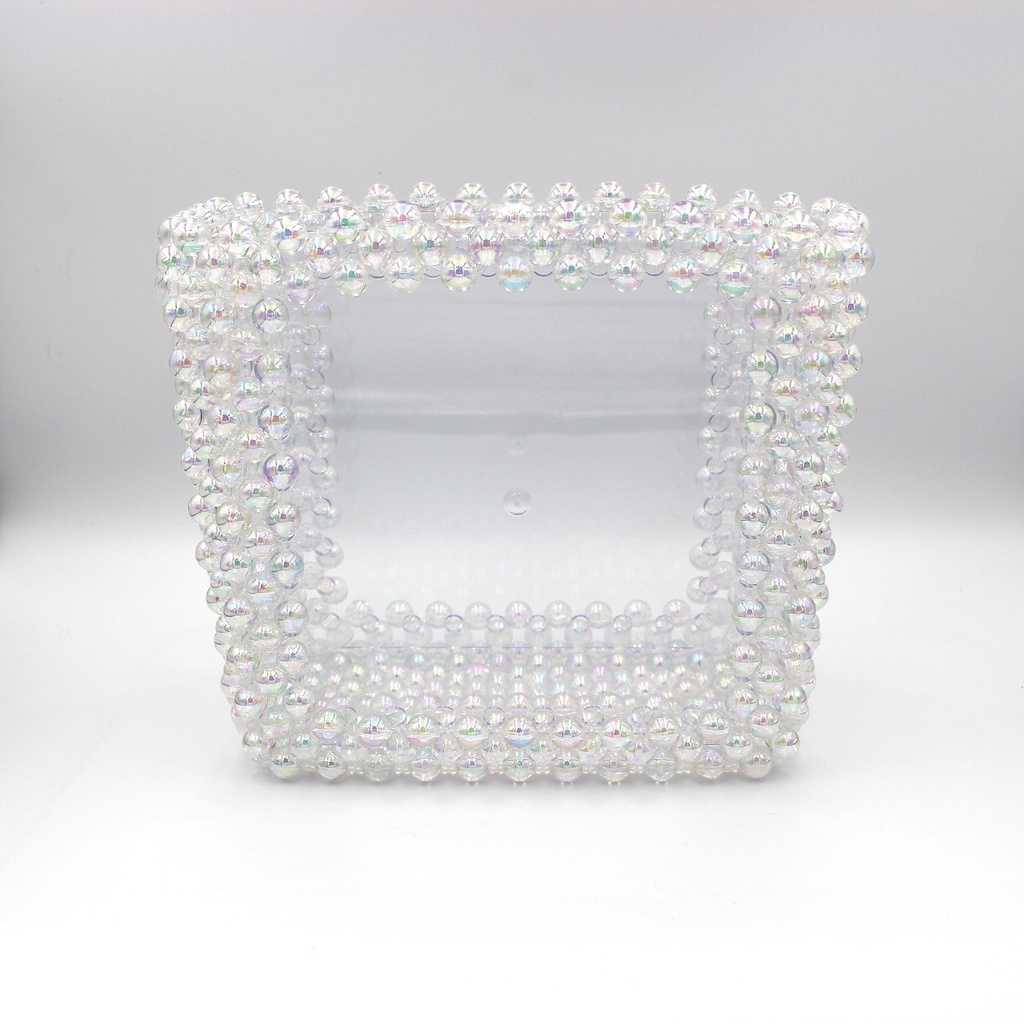 キラキラビーズのぬいぐるみバッグ