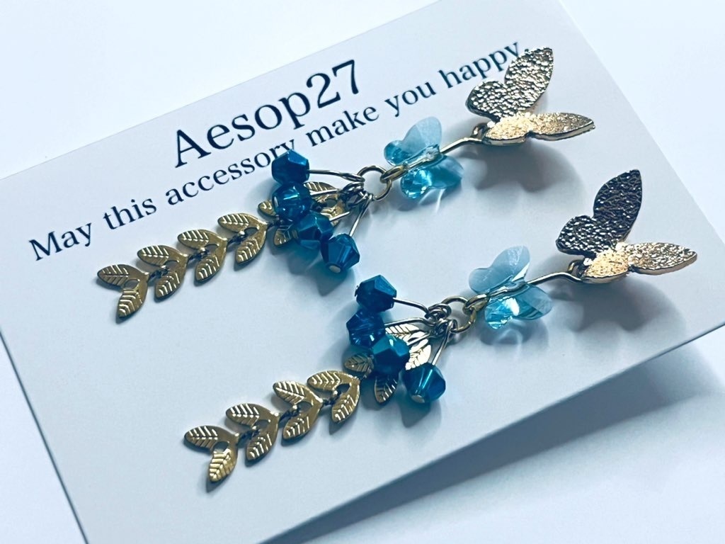 第五人格 明瞭 ナワーブ･サベダー 蝶ピアス･イヤリング