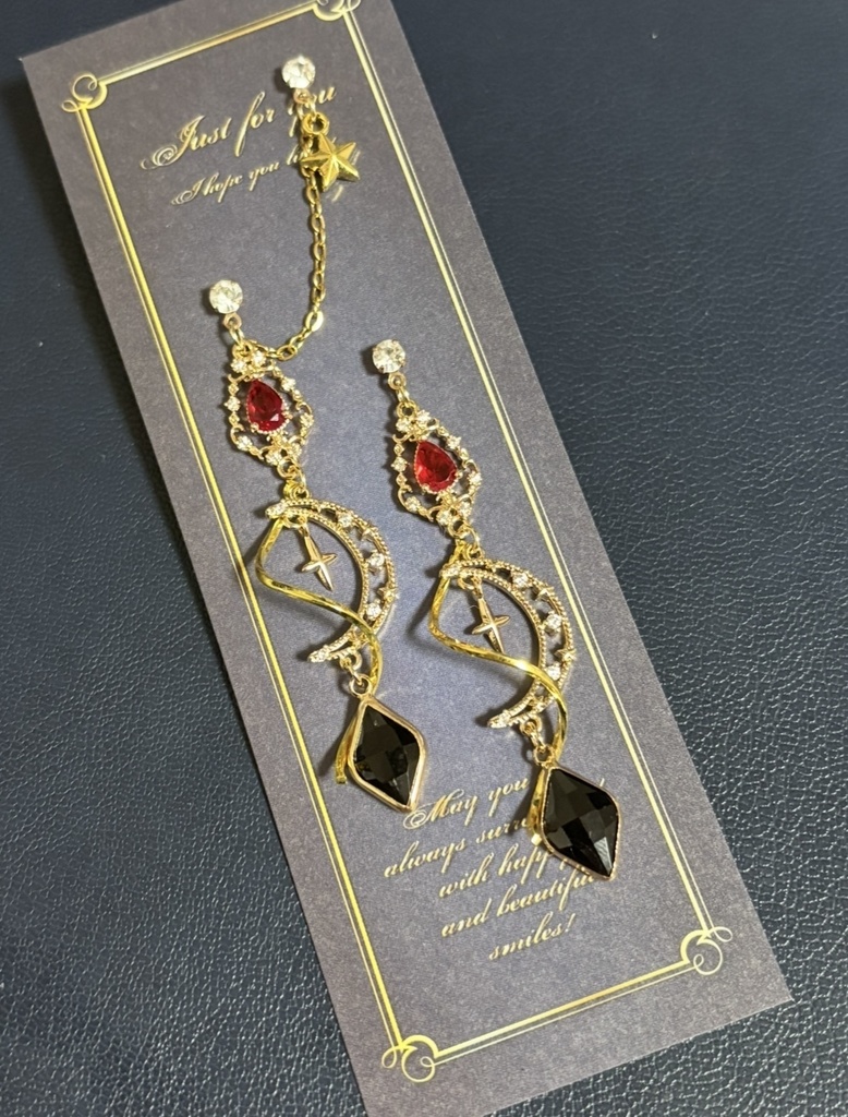 にじさんじ 共通衣装モチーフ FANTASIA × SYMPHONIA × OVERTURE 伏見ガク 夢追翔 長尾景 ローレン・イロアス 2連耳飾り付きピアス・イヤリング