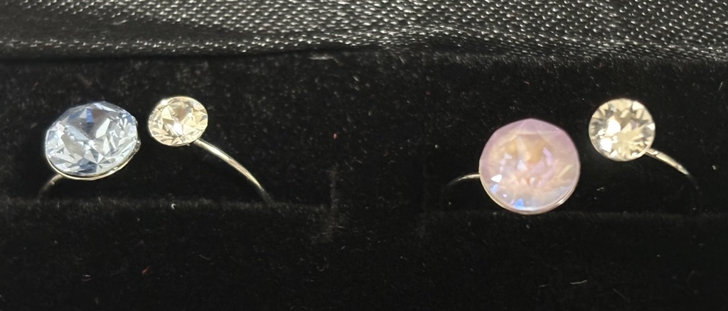 【期間限定価格】にじさんじ 小柳ロウ 星導ショウ スワロフスキーコイルリング