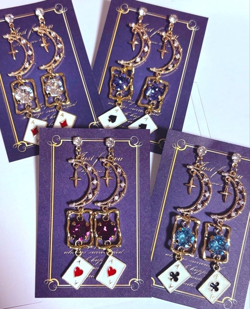 にじさんじ ROF-MAO ろふまお トランプシリーズ ピアス･イヤリング 加賀美ハヤト 剣持刀也 不破湊 甲斐田晴