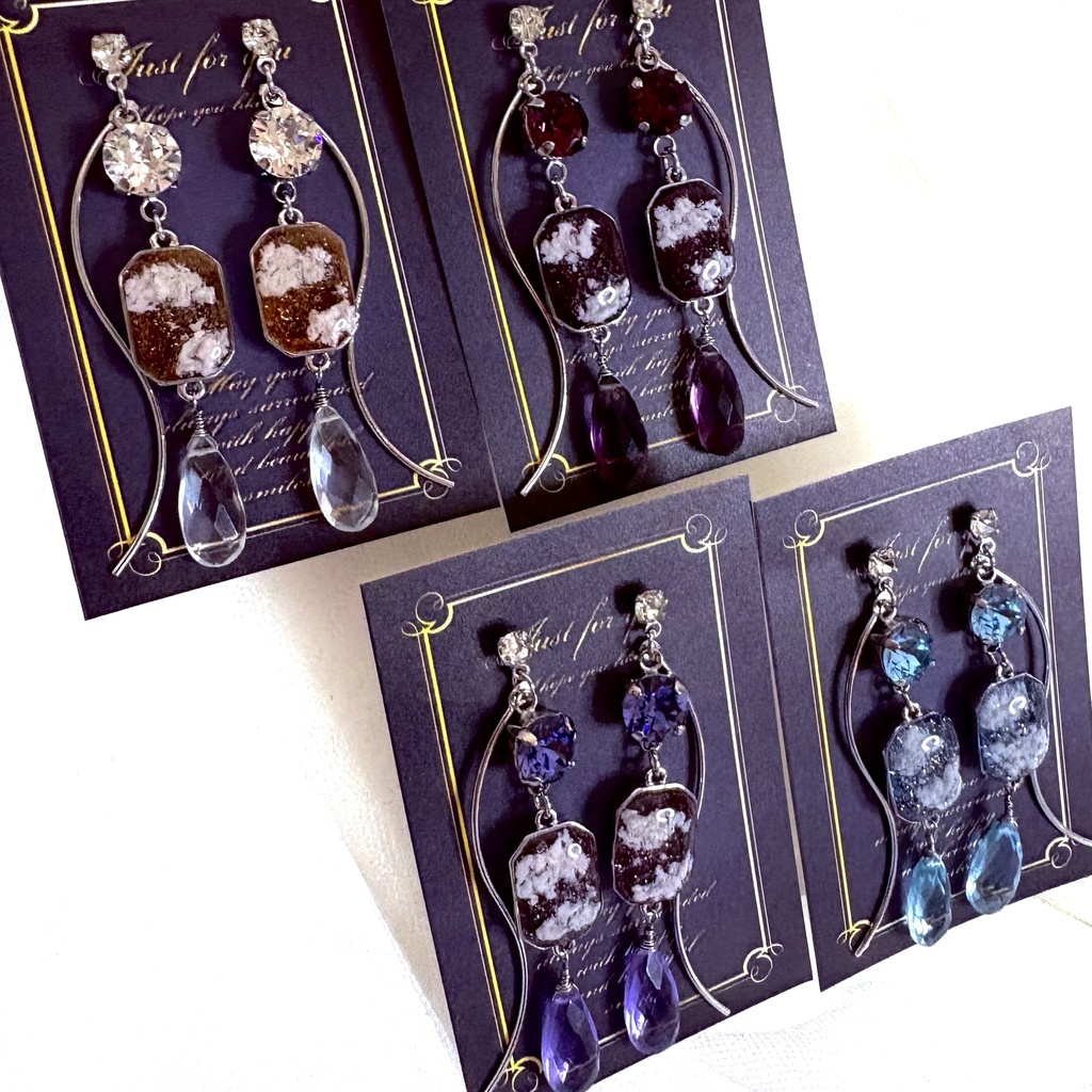 にじさんじ ROF-MAO WEATHERアルバムモチーフ ピアス・イヤリング 加賀美ハヤト 剣持刀也 不破湊 甲斐田晴 (写真2枚目〜作品)