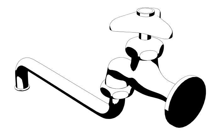 【漫画用3D】シンプルな水道