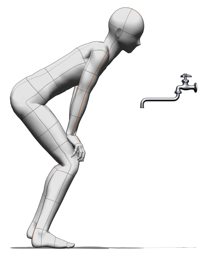 【漫画用3D】シンプルな水道