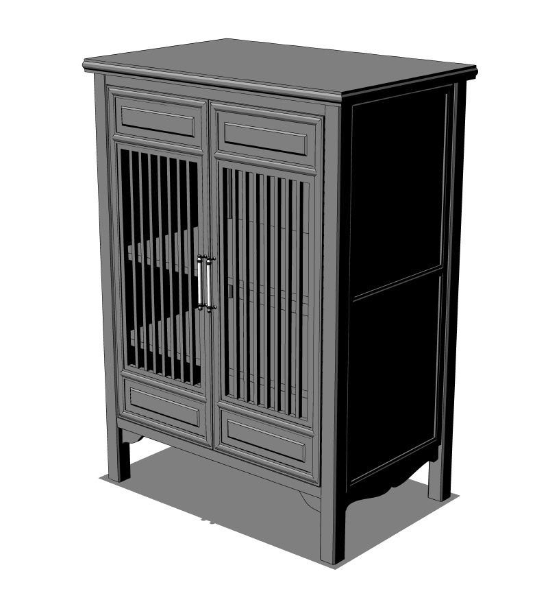 【漫画用3D】中華風キャビネット