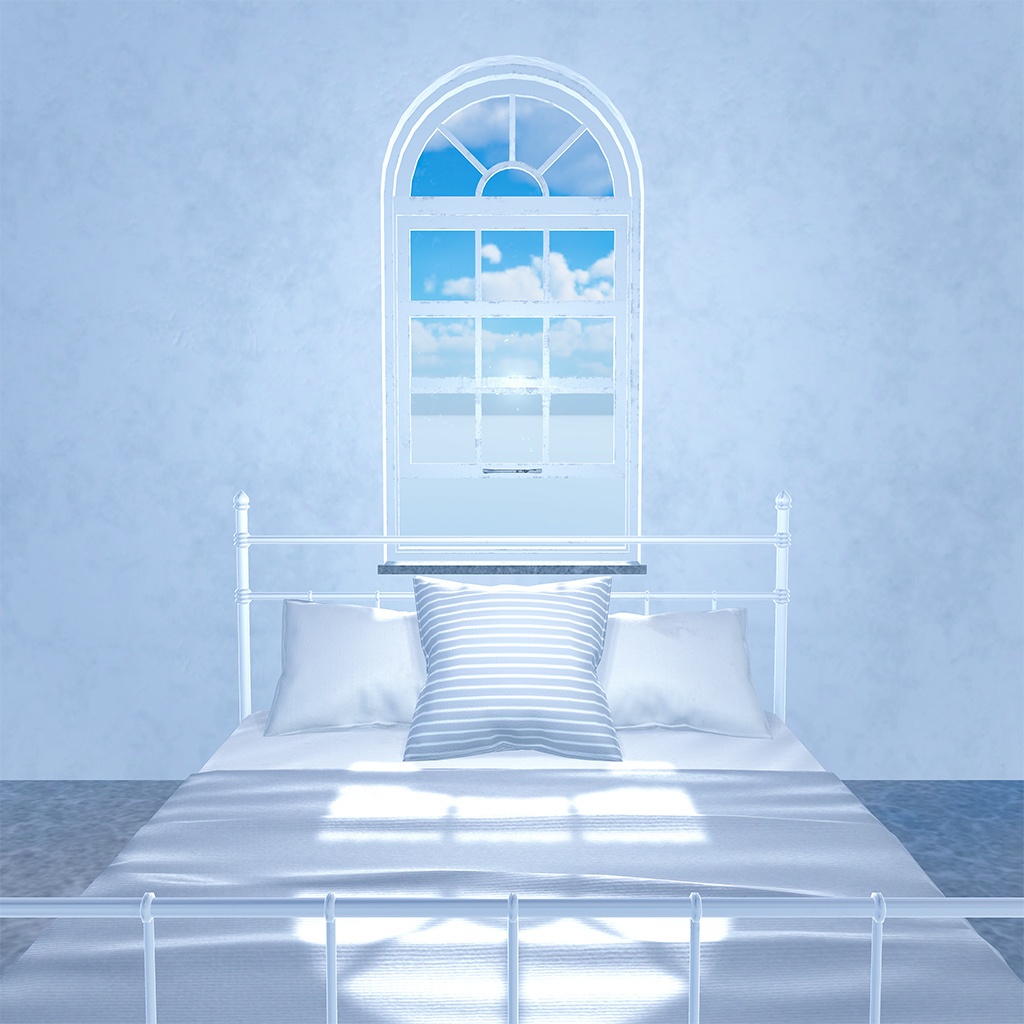 【VRChat】パイプベッド(ダブル・シングル)