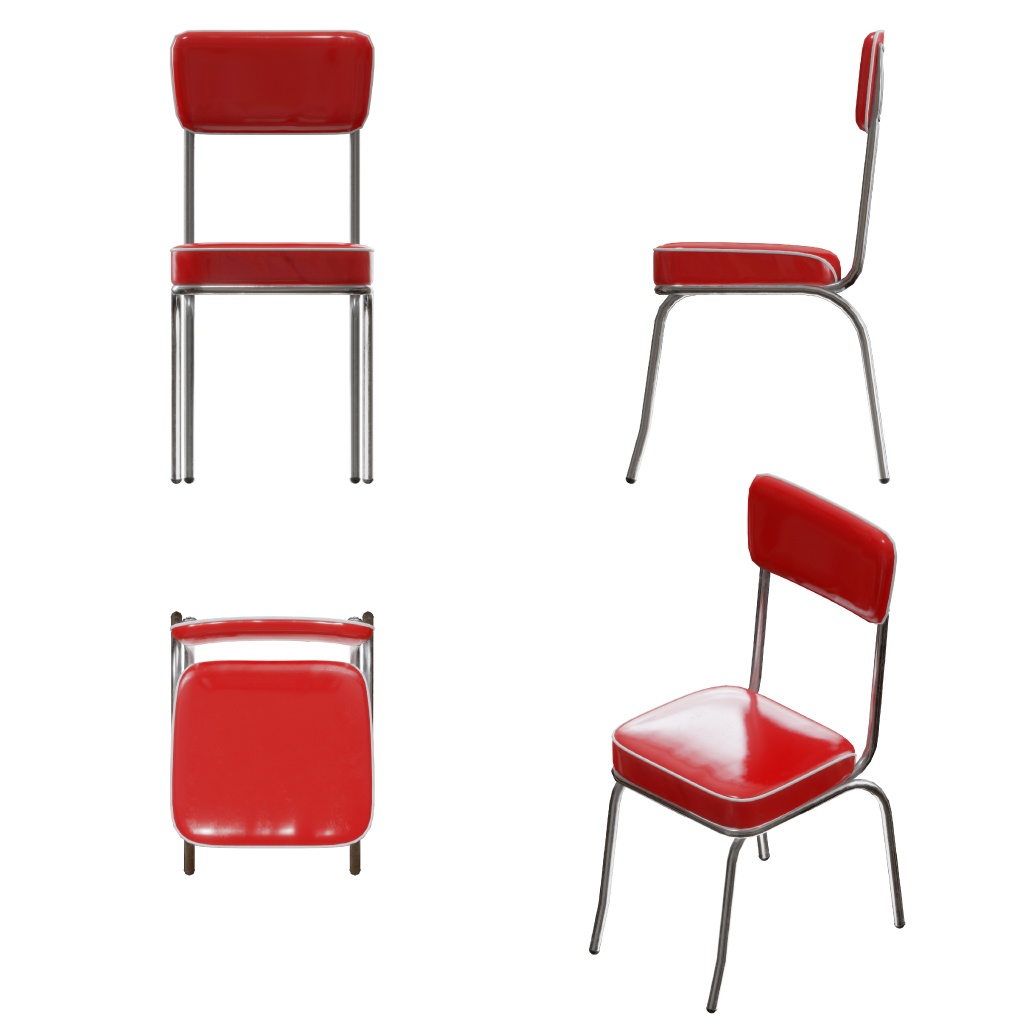 【VRChat】アメリカンダイナー風テーブルセット