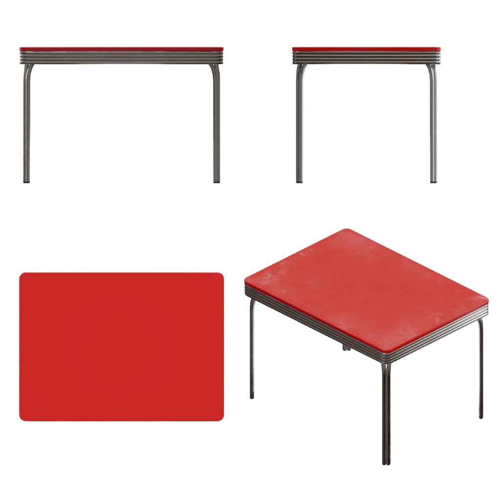 【VRChat】アメリカンダイナー風テーブルセット