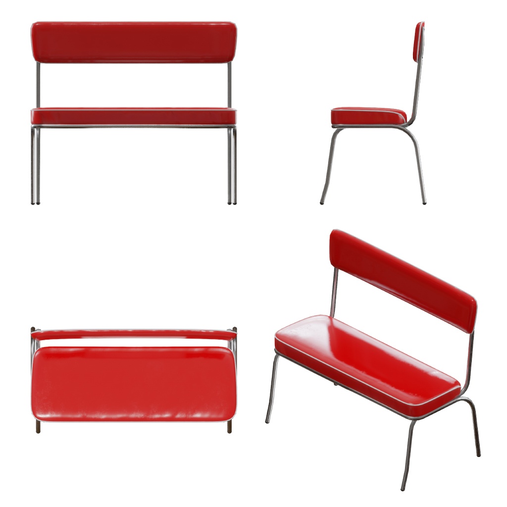 【VRChat】アメリカンダイナー風テーブルセット