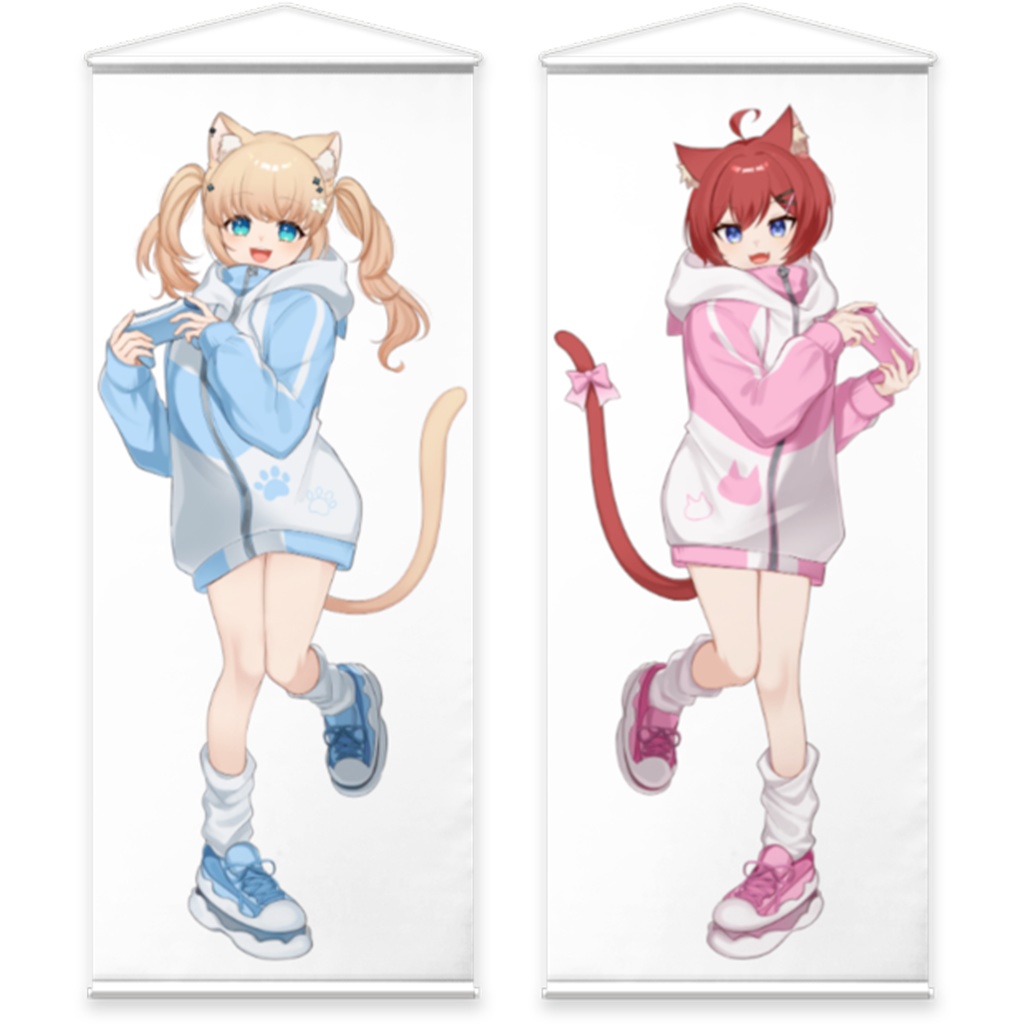 『ネコラボ』等身大タペストリー