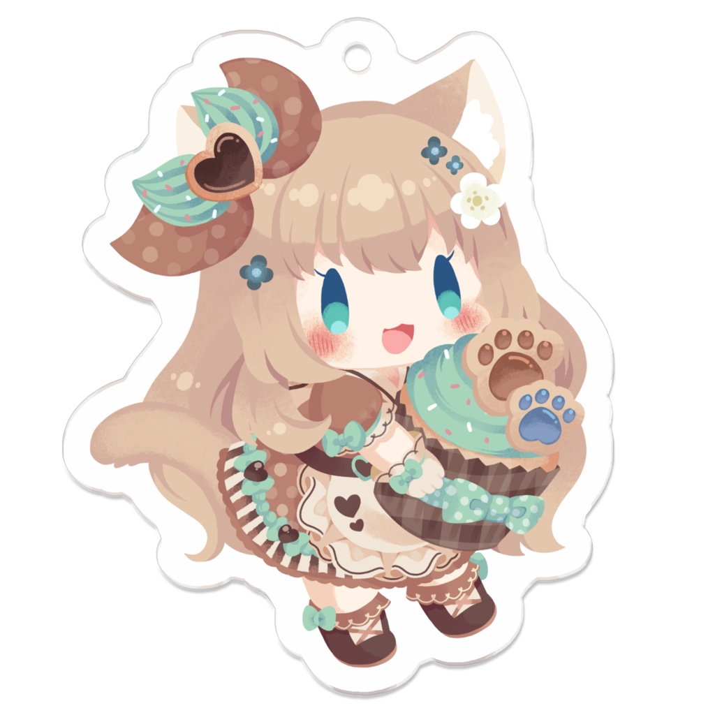 バレンタインアクリルキーホルダー