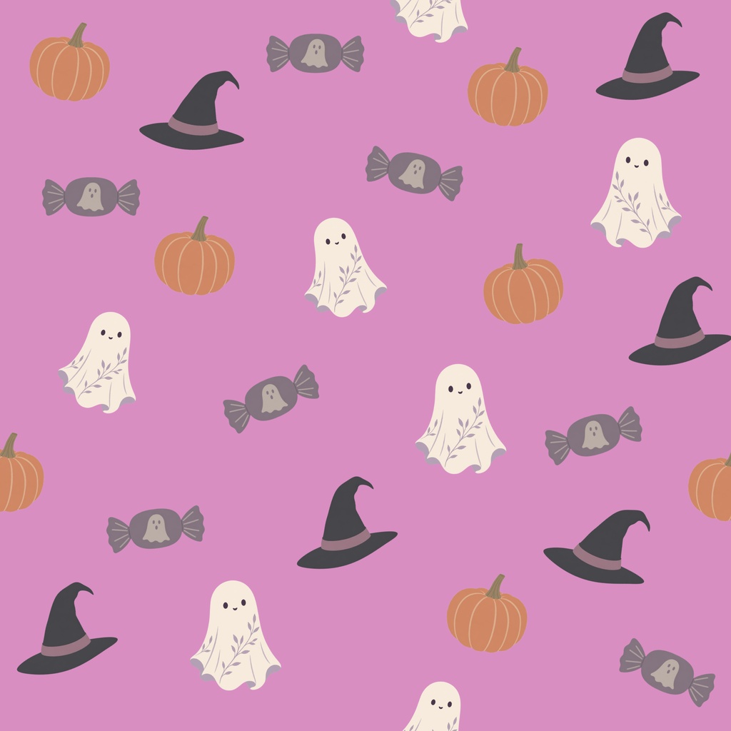 ハロウィン　デジタルペーパー4枚セット　｜　大人かわいい　くすみカラー　デジタル手帳　背景画像　ラッピングペーパー