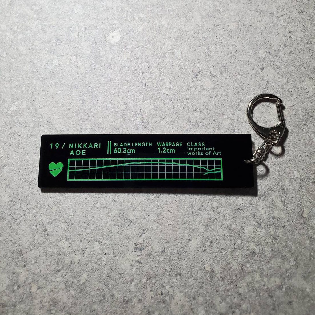 刀剣乱舞)心電図風刃文アクキー