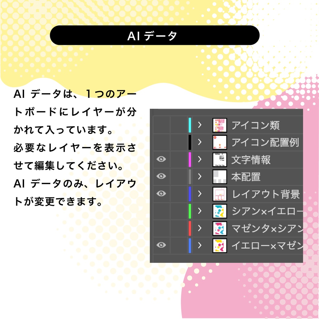 【会場でアイコンになる!】ポップなお品書きテンプレートセット