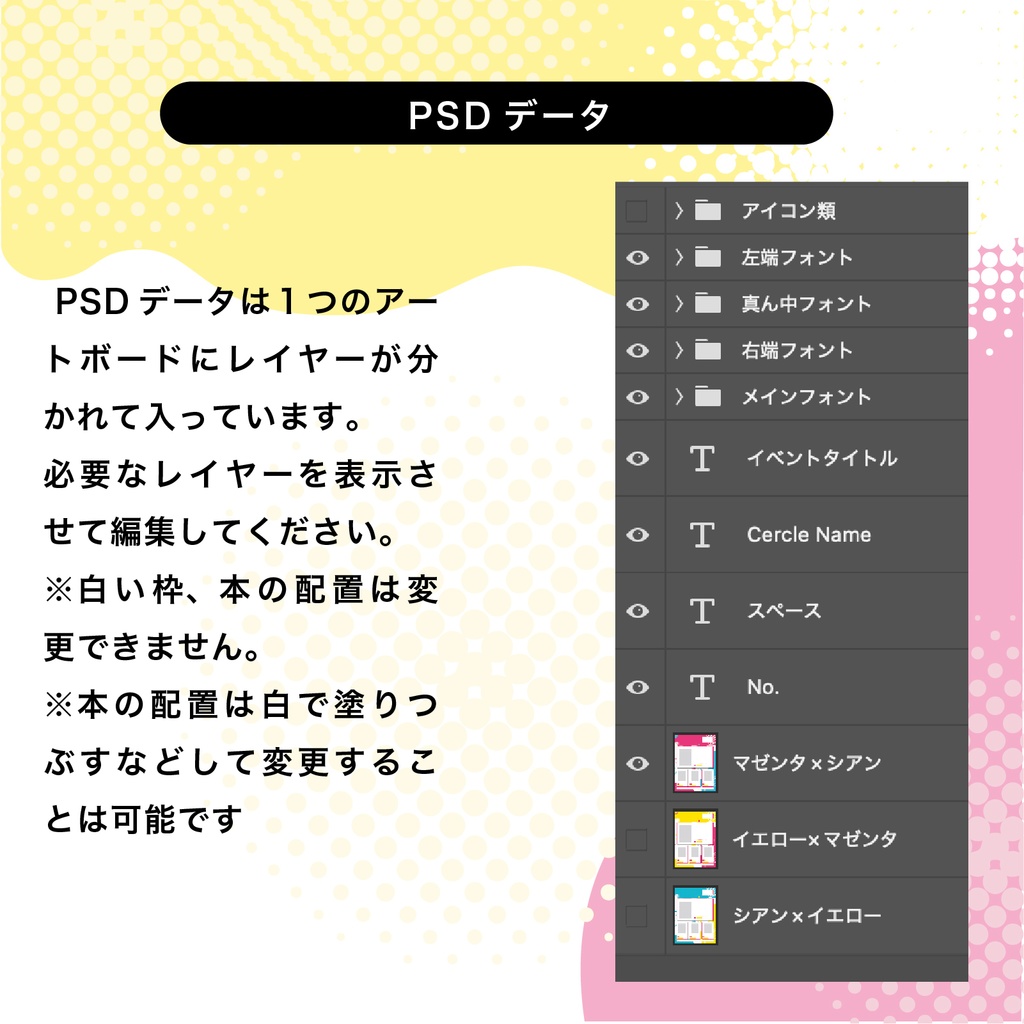 【会場でアイコンになる!】ポップなお品書きテンプレートセット