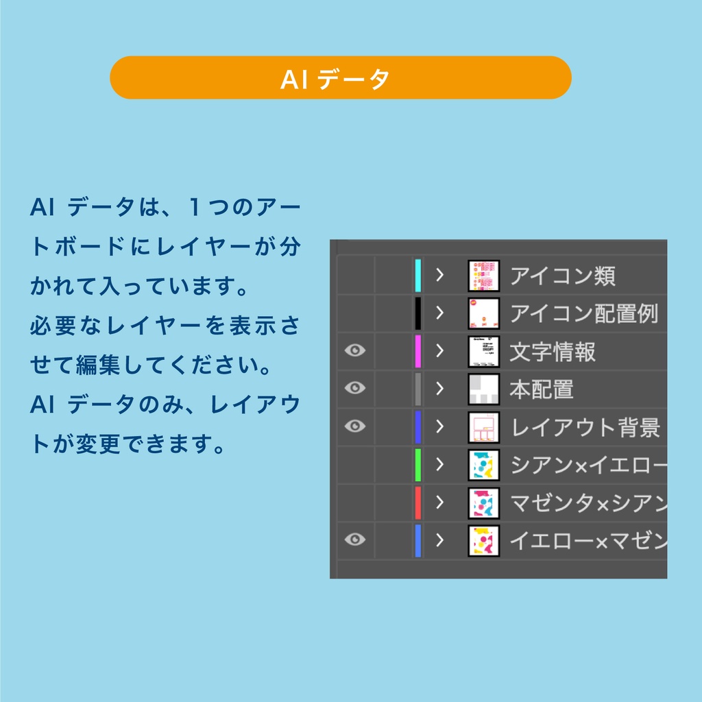 【夏/海/青春】夏っぽお品書きテンプレート