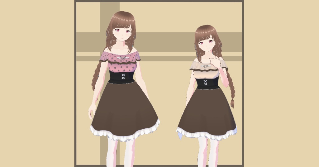 【VRoid】チョコレートワンピース