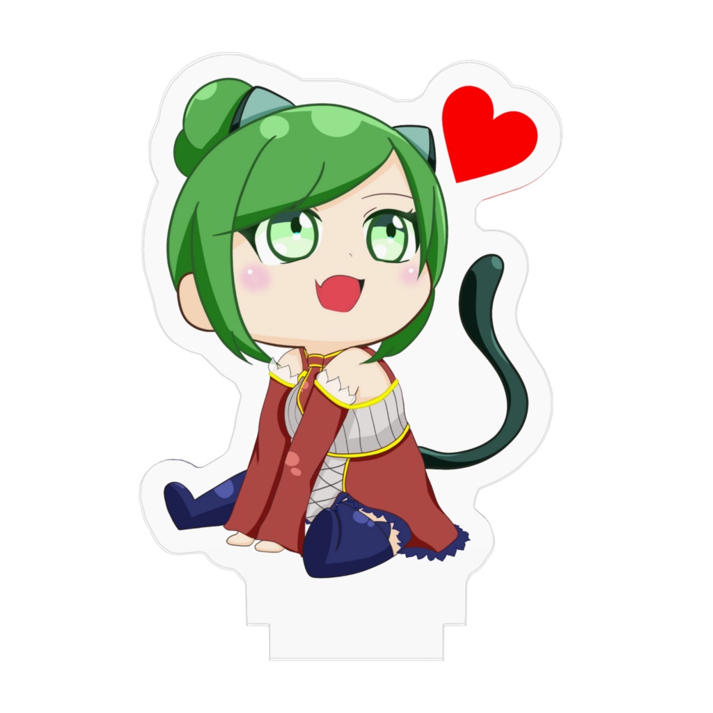 ねこ信号のおすわりアクリルフィギュア