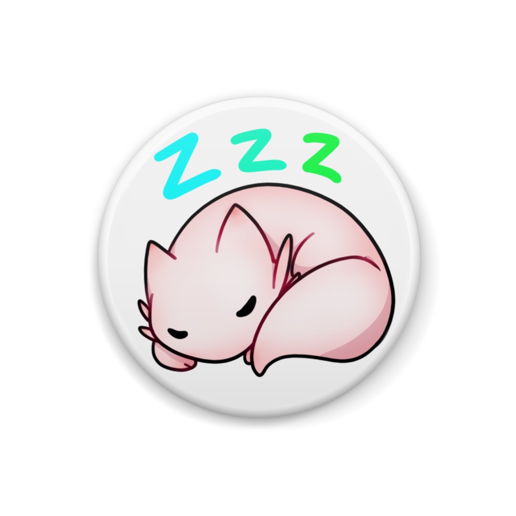 Nekolotl Slep Can Badge 32mm