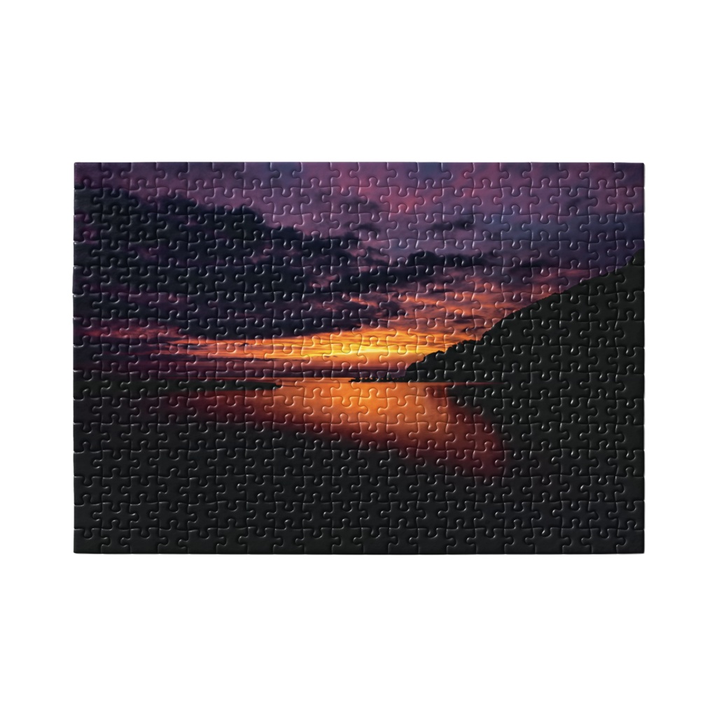 ジグゾーパズル「夕日に染まる海001」