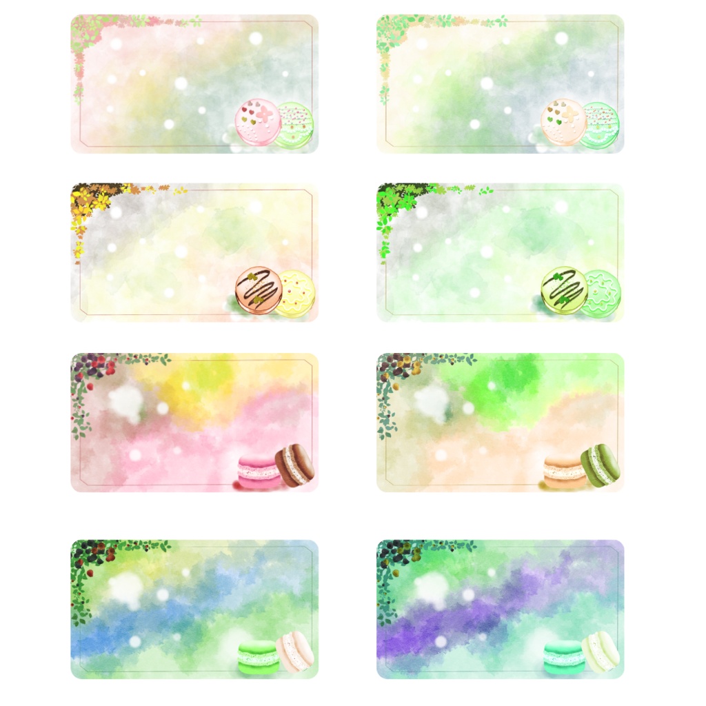 背景素材001 【スイーツ】