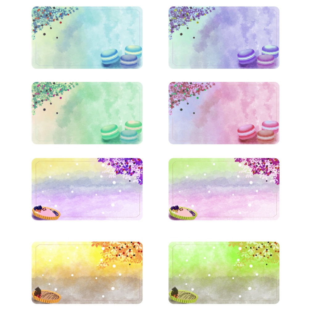 背景素材001 【スイーツ】