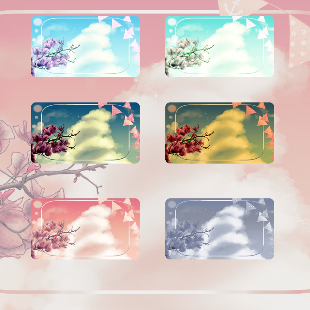 背景素材006【夏の花】