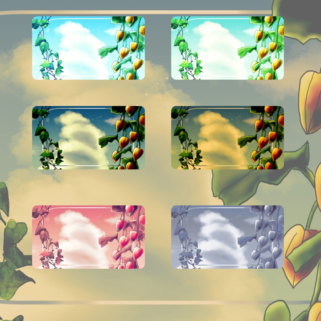 背景素材006【夏の花】