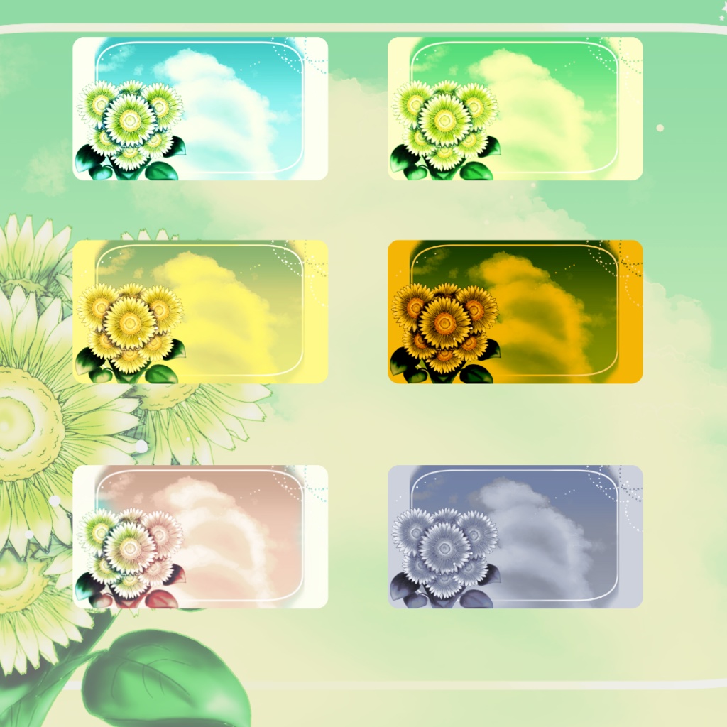 背景素材006【夏の花】