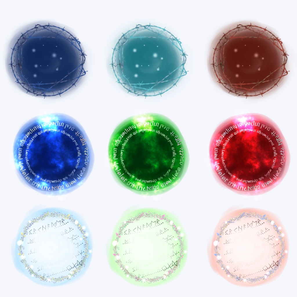 枠素材001【円形】