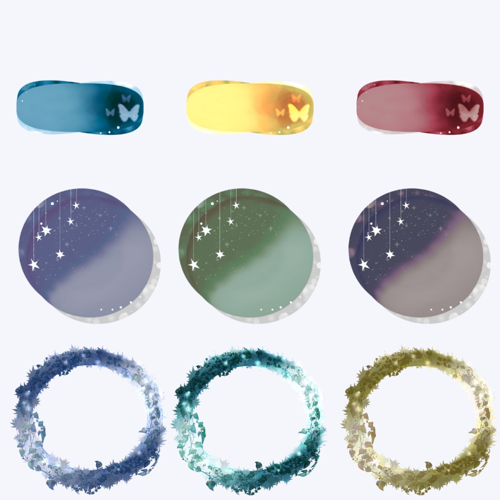 枠素材001【円形】