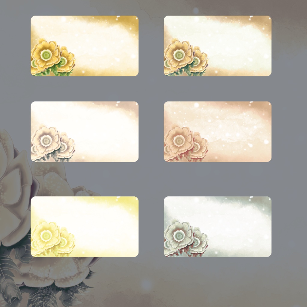 背景素材010【冬の花】