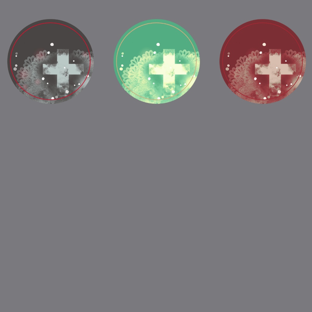 枠素材002【円形2】