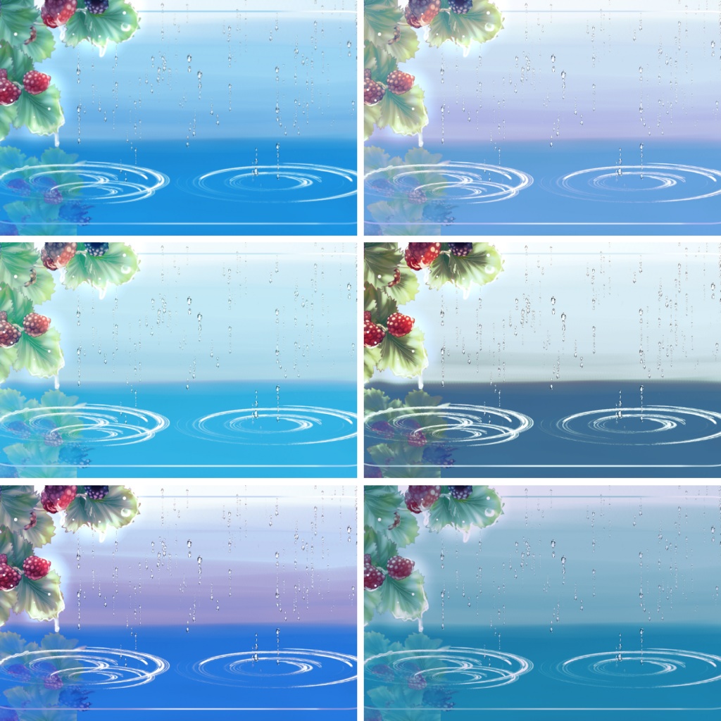 背景用素材015【雨の日】